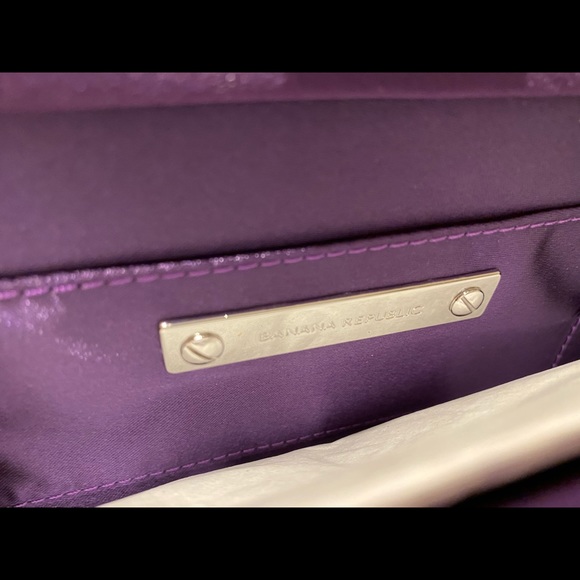 BANANA REPUBLIC Rich Purple Gem Clutch - Picture 4 of 5